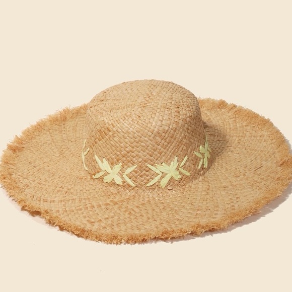 Accessories - Natural Raffia Weave Sun Hat
